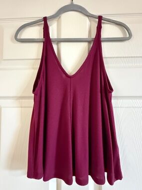 Intimately Free People Dani Swing Tank Top - Burgundy